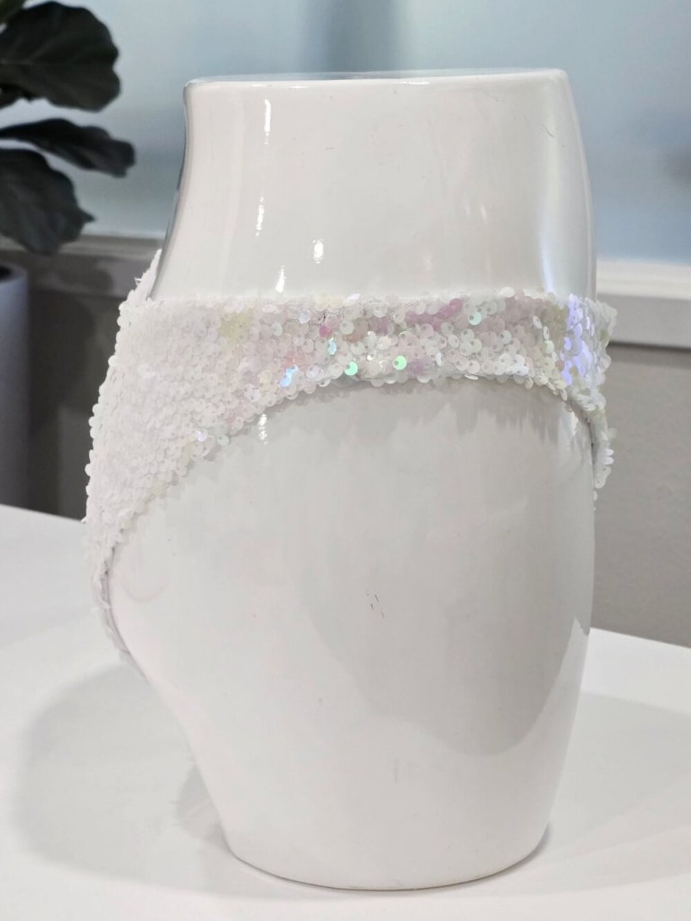 Club Exx ✦ Pixie Playroom Sequin Bottoms ✦ White Iridescent Ravewear S NWT - Picture 6 of 8